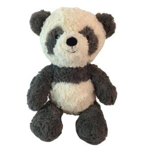 Spark Create Imagine Panda Bear Plush 13" Gray Cream Crinkle Ears Rattle Stuffed
